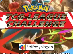Plakat for League Challenge hos Spilforsyningen tirsdag 10. november