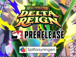 Plakat for Delta Reign-prerelease hos Spilforsyningen lørdag 31. oktober